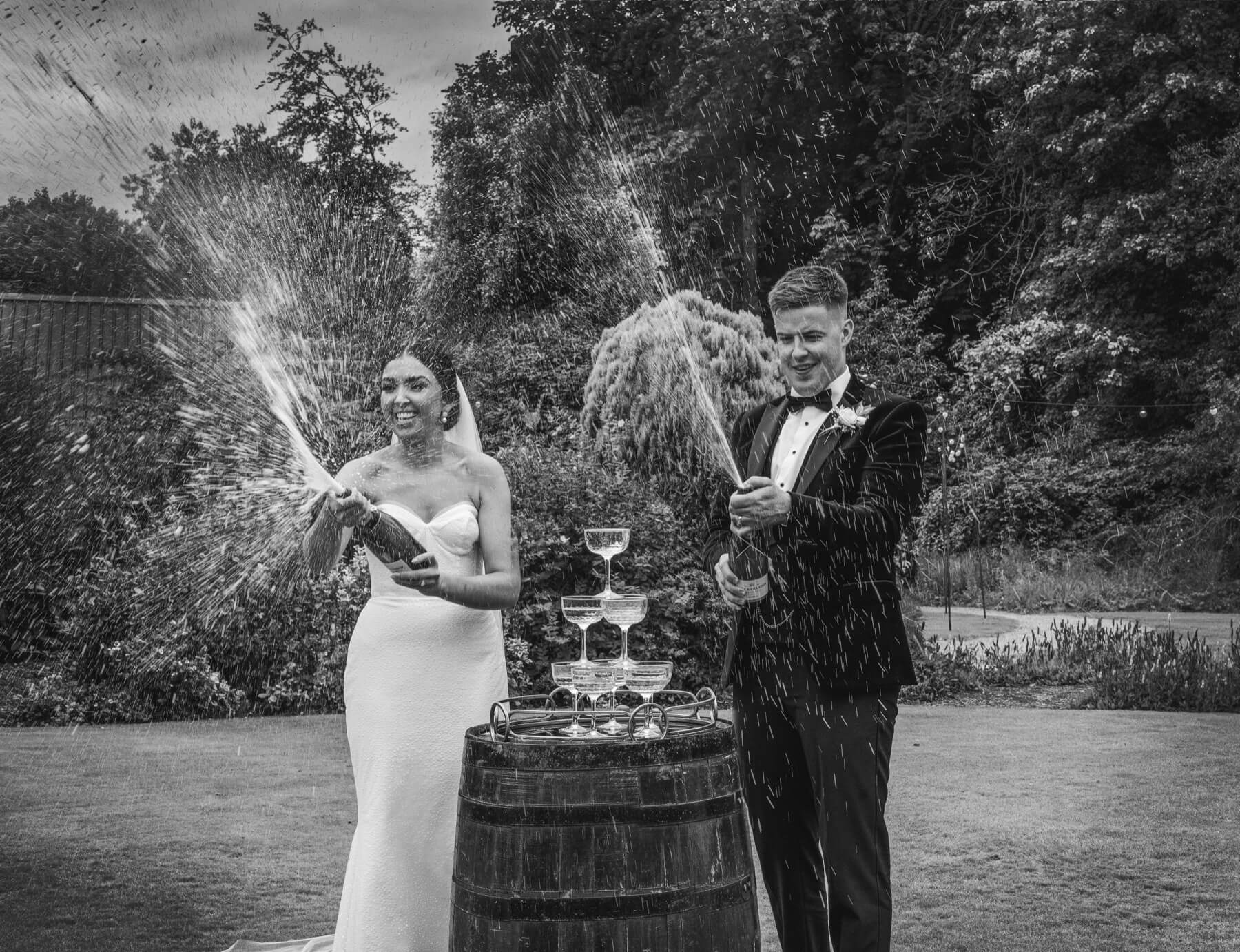 Champagne celebration